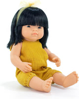 Miniland pop, 38 cm, Aziatisch meisje. Gemaakt in Spanje. Anatomisch correct. Mijn vriend en ik-collectie