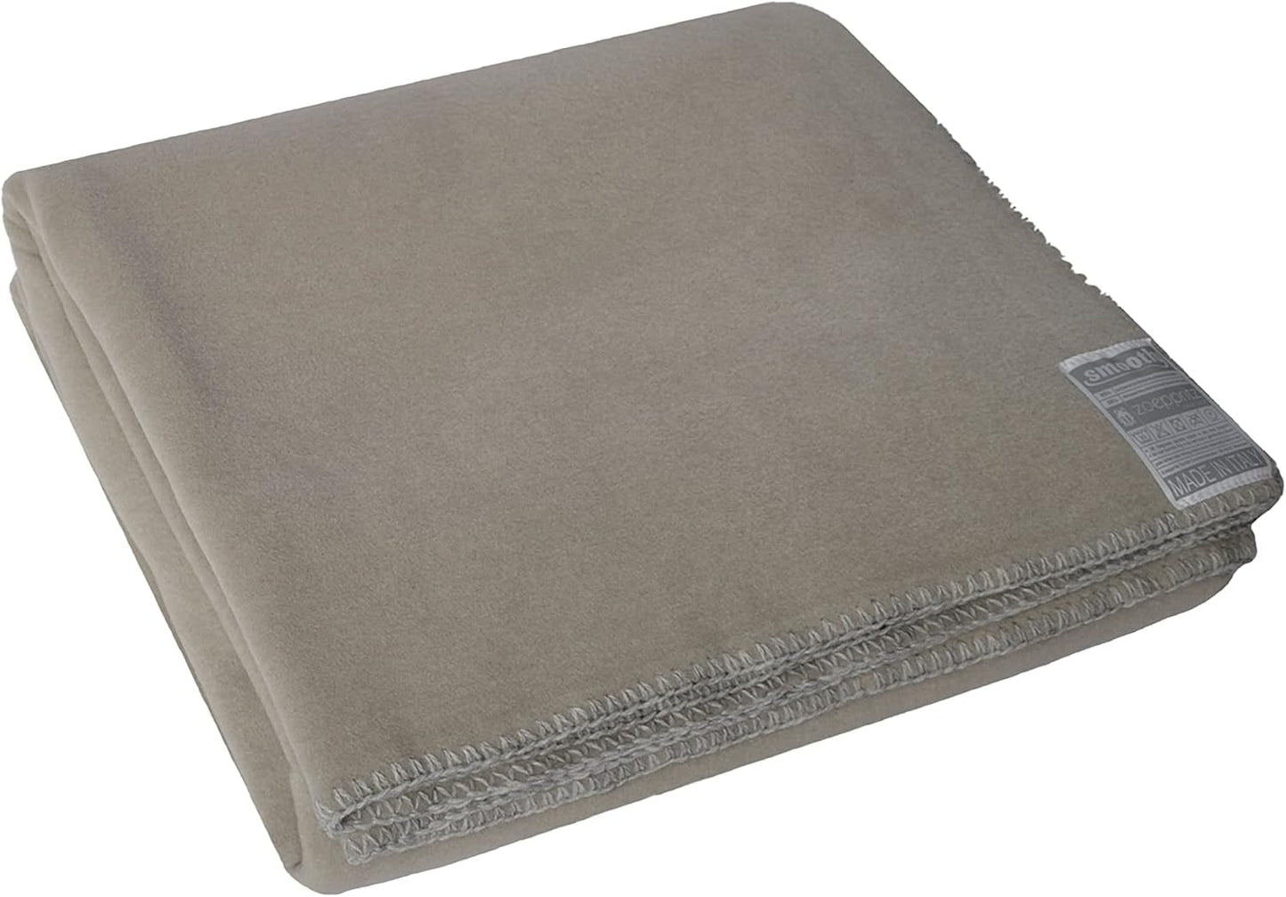 Zoeppritz sinds 1828 Smoothy fleecedeken - Fluffy comfortabele polar fleece deken - Veganistisch - 140X190Cm - 010 Off-White, 010 Offwhite Zoeppritz bedden en hoezen sinds 1828 090 Clay 140X190Cm