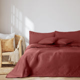 Ameliahome Sprei met pompons 220X240 Cm Dubbelzijdige sprei Ultrasoon Quilten Polyester Meadore Grijs Bedden en Dekens Besuche den AmeliaHome-Store Meadore oudroze 240X260 Cm