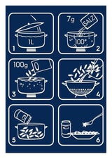 Pasta Barilla Klassiek Penne Rigate Nr. 73 van hoogwaardige durumtarwe, altijd beetgaar (1 x 500 g)