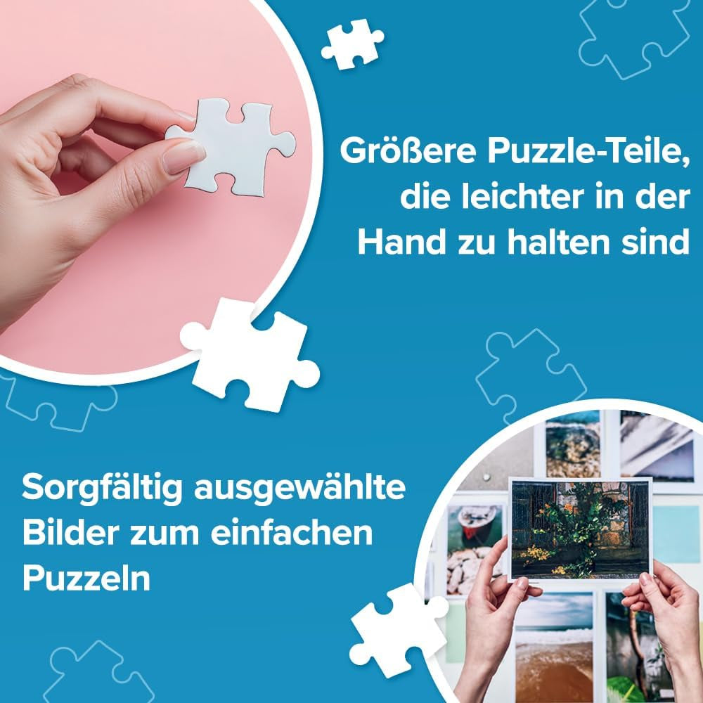 Trefl - Easypiece Puzzle: Insecten in de weide - 300 stukjes - grote stukken, makkelijk te puzzelen, voor volwassenen en kinderen vanaf 10 jaar Puzzel Naty Shop