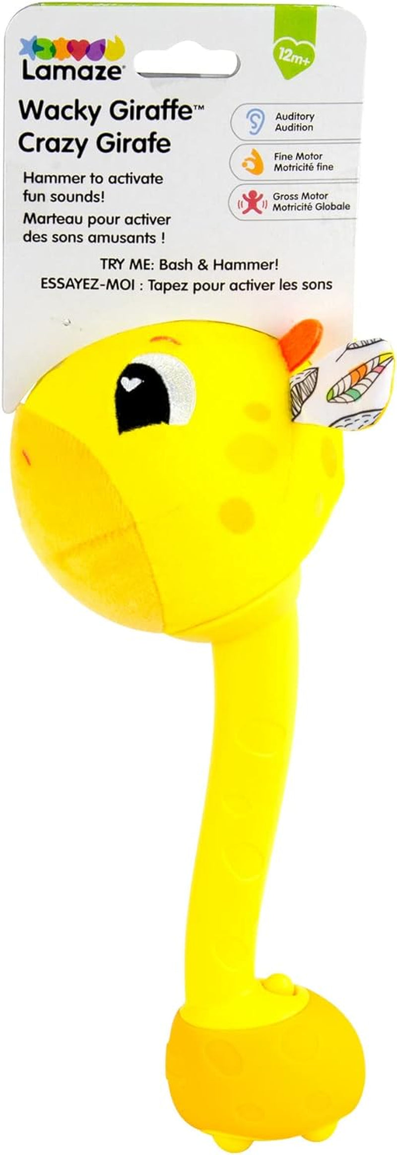 Lamaze L27471 Crazy Giraffe, pasgeboren speelgoed, gekleurd babysensorisch speelgoed, cadeau voor nieuwe ouders, ontwikkelingsspeelgoed voor jongens en meisjes vanaf 12 maanden babyspeelgoed Naty Shop