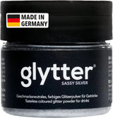 Glitterglitterpoeder voor drankjes (zilver) - Eetbare glitters voor drankjes, 10 gram Glitter Naty Shop