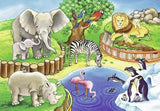 Ravensburger Puzzel voor kinderen - 07602 Dieren in de dierentuin - Puzzel voor kinderen vanaf 3 jaar, met 2X12 stukjes Puzzel Naty Shop