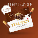 Finest Selection variant pure chocolade – 6 x 250g – Verfijnde specialiteiten van pure chocolade – Gevulde en ongevulde pralines