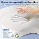 SAHEYER orthopedisch kussen neksteunkussen hoofdkussen, ergonomisch nekkussen zijslaper kussen 60 X 40 X 13/11 cm traagschuim kussen voor zijslaper, rug en buik Cervicale orthopedische kussens Naty Shop