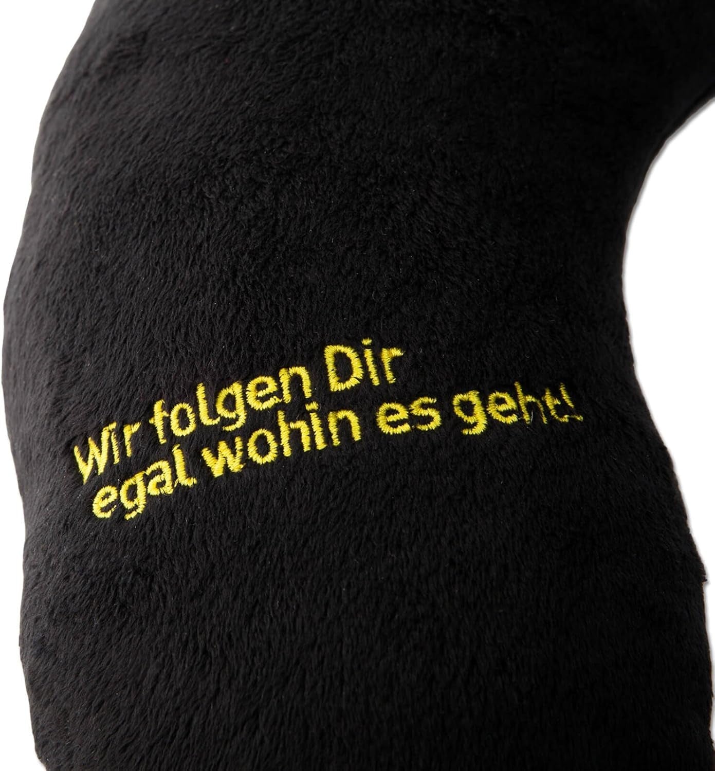 Nekkussen Borussia Dortmund Unisex Bvb Nakkepude, zwart/geel, 34 X 31 5 cm EU Naty Shop Reiskussens