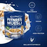 IronMaxx Fitness Muesli - Koekjes & Crème, zak van 2 kg | Eiwitrijke vegan muesli met knapperige inhoud | Laag in suiker en hoog in vezels