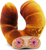 Croissant nekkussen en slaapmasker, oranje Naty Shop reiskussens