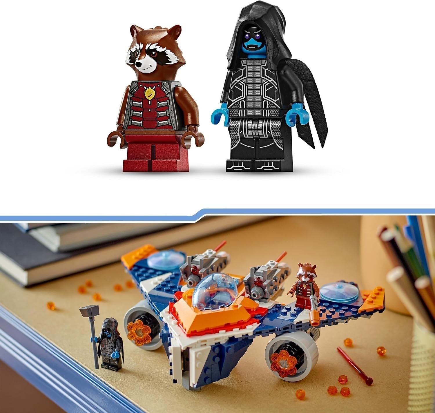 LEGO Marvel Rockets Ruimteschip Vs. Ronan bouwbare ruimteschipset Guardians of the Galaxy superheldenfiguur speelgoedcadeau voor jongens en meisjes vanaf 8 jaar 76278 Bouwsets Bekijk in LEGO-Store