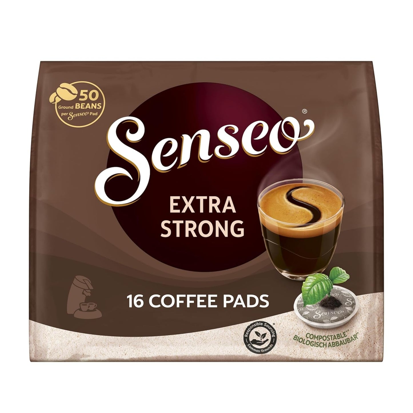 Senseo Pads Extra Sterk, 5 x 16 Getränke, 80 Kaffeepads