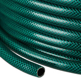 Relaxdays tuinslang 50m universele waterslang 1/2 inch van PP voor het besproeien van bloembedden en gazons donkergroen groen