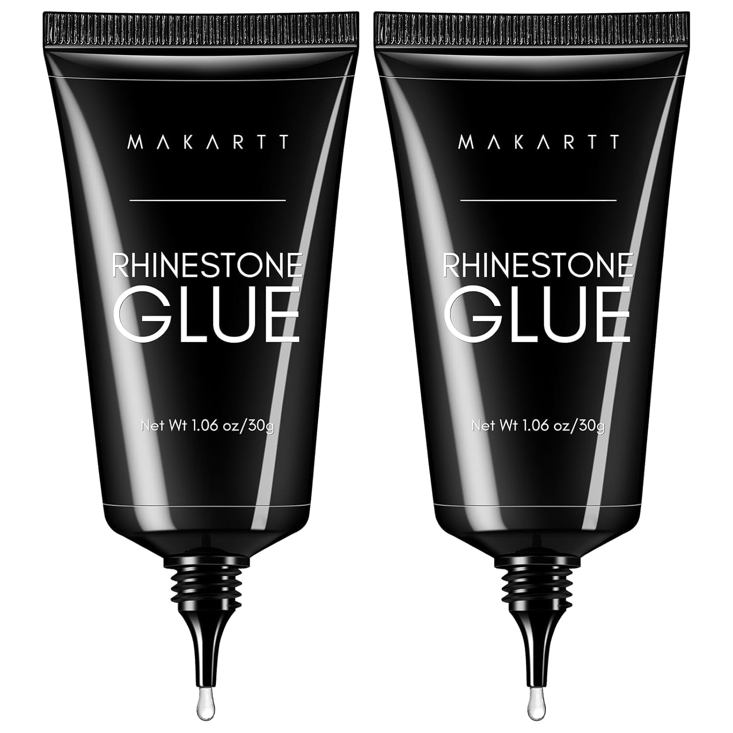 Makartt Strass zelfklevende gel - 15 ml UV-nagellijmset met roze nagelbedels Hartcirkel Nagelsieraden en nageldesignaccessoires voor thuismanicure Valentijnsdagcadeau
