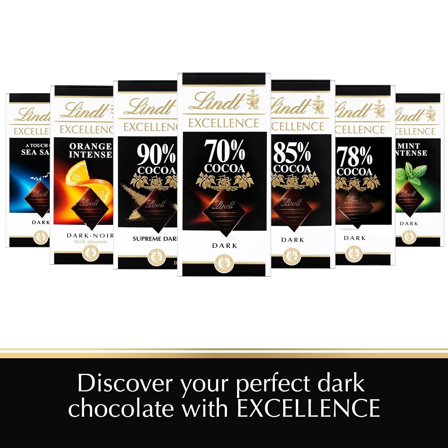Lindt-chocolade | Reep EXCELLENCE 85% Cacao | 100g | Extra pure chocolade | Veganistische chocoladereep