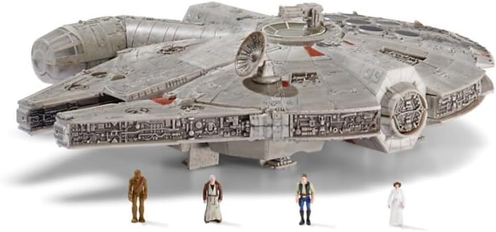 Star Wars Micro Galaxy Squadron SWJ0332 - Millennium Falcon Officieel voertuig van 22,5 cm met licht, geluid en figuren Actiefiguren Naty Shop Single