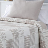 VIALMAN Colcha Bouti Ligera Sprei Sofia 21, polyester katoen, beige, Cama 150: 250 X 270 Cm Bedden en dekens Besuche den VIALMAN-Store