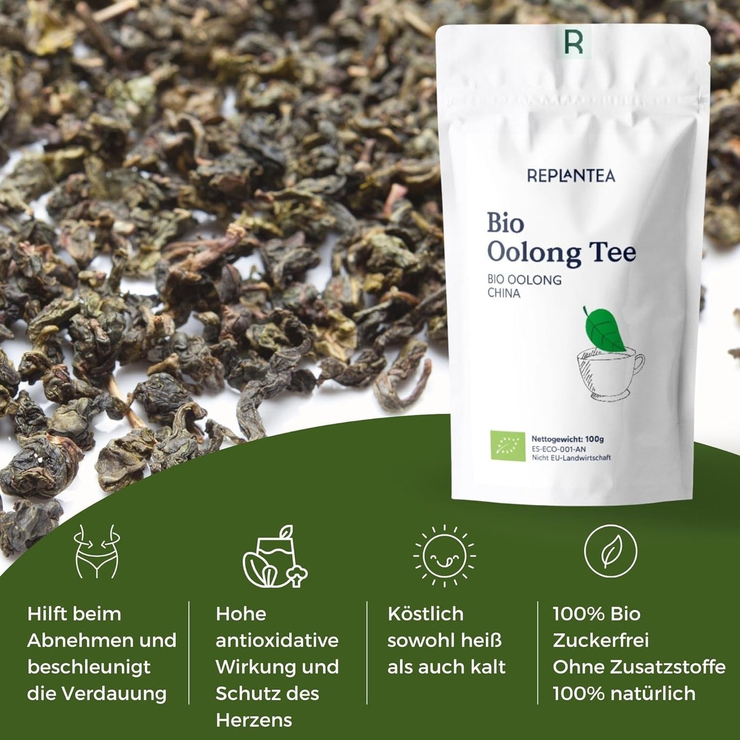 Bio Oolong Thee 100 G (50 kopjes) | Stropdas Guan Yin Oolong Thee HERPLANTEREN