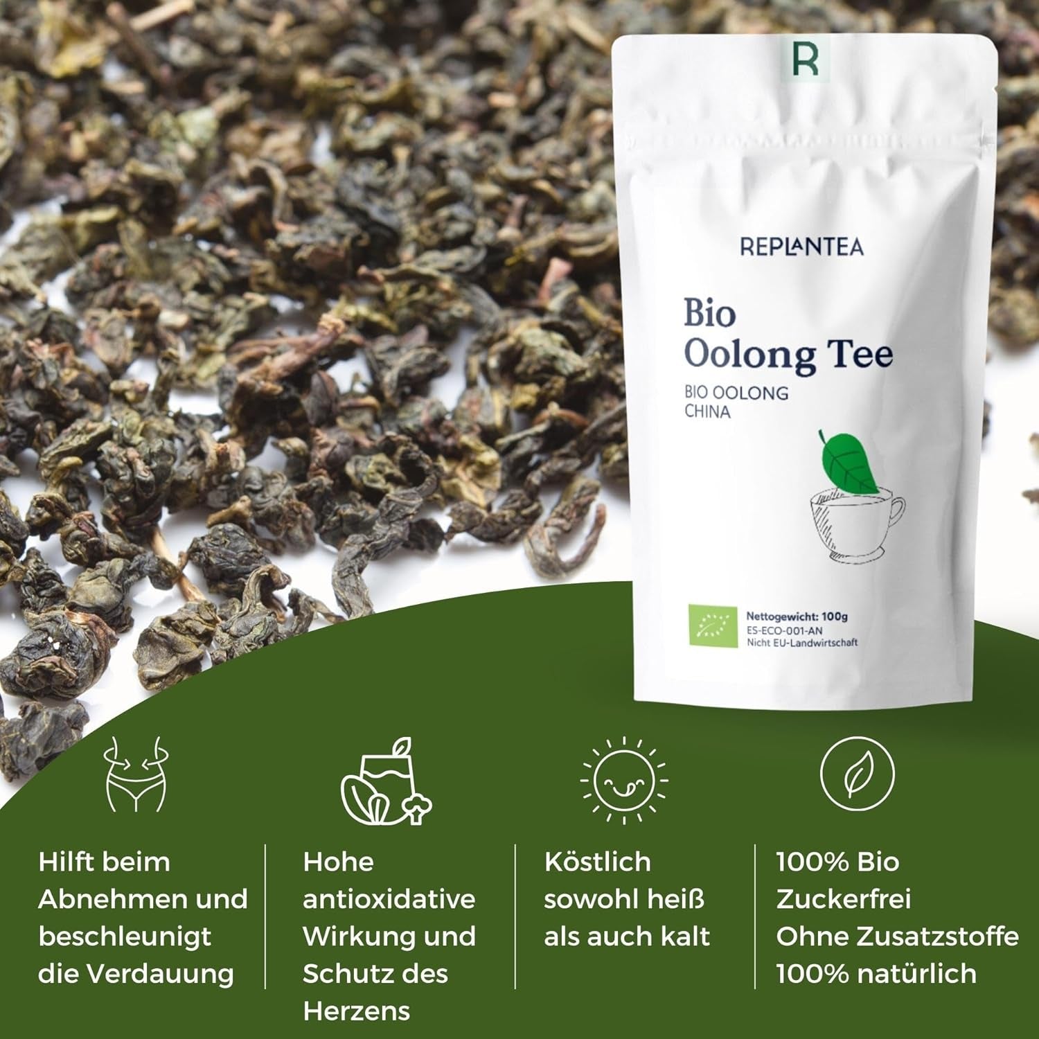 Bio Oolong Thee 100 G (50 kopjes) | Stropdas Guan Yin Oolong Thee HERPLANTEREN