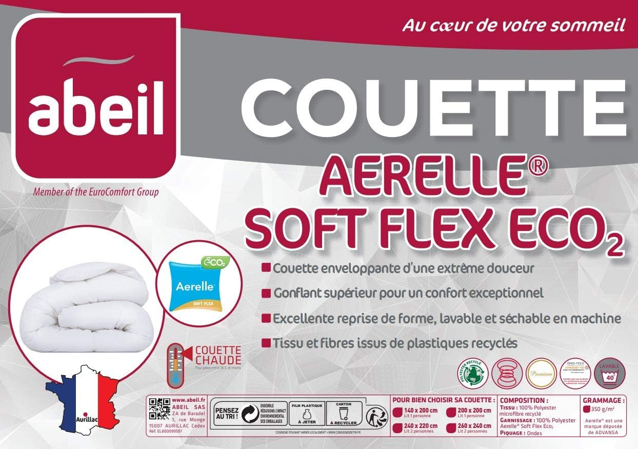 Abeil Premium Aerelle Soft Flex Eco2 dekbedovertrek 140 X 200 Cm Dekbedden en dekbedden Naty Shop