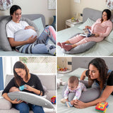 Innovagoods - Multifunctioneel voedingskussen, Ergonomisch ontwerp voor de ontspanning van moeder en kind, Verstelbaar voor verschillende posities, Wasbaar, Gekleurd, Polykatoen Accessoires Voeding en Borstvoeding Baby Naty Shop