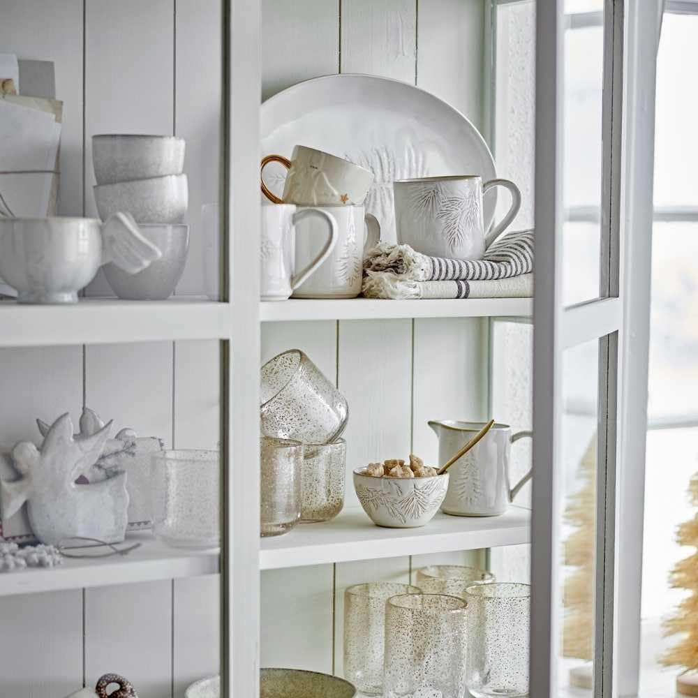 Bloomingville Melkmok, Winterwit, Kerstboom, 145 ml, voor bestek