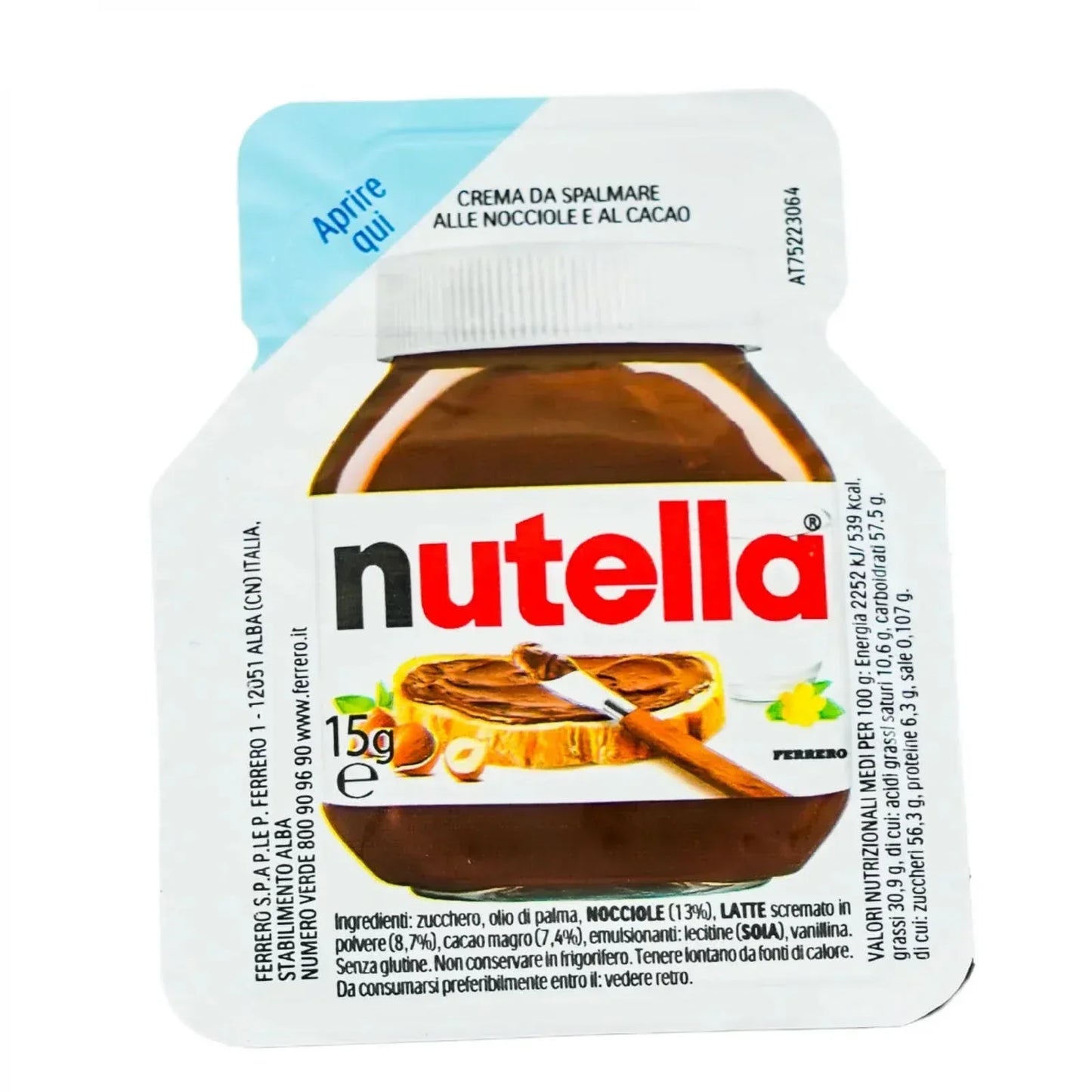 Nutella, Cacao & Hazelnootcrème, 15 g Naty Shop Glazes en Decor 15 gram