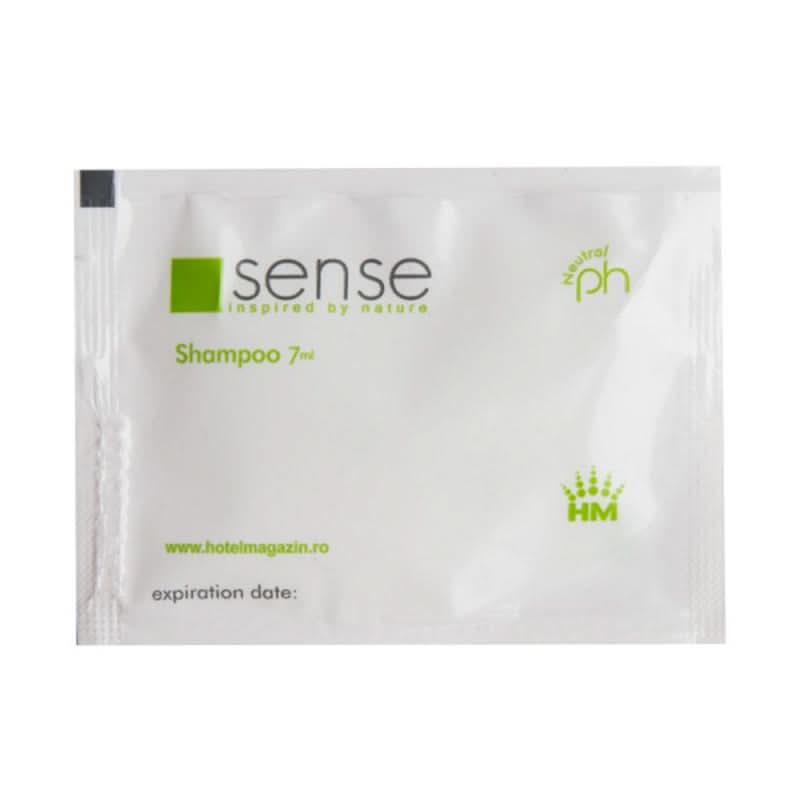 Hotelshampoo Sense envelop 7 ml, doos 250 stuks Naty Shop Hotel Cosmetics