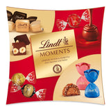 Lindt-chocolade | Lindt Moments-box | 223g | Verfijnde mix van de fijnste LINDOR-truffels, nootachtige NUXOR-blokjes en knapperige FIORETTO | Chocolade cadeau