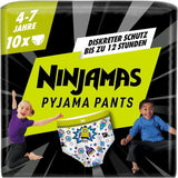 Ruimteschip pyjamabroek, 10-pack absorberende nachtbroeken, 7 jaar, 17kg-30kg, lekbescherming de hele nacht