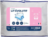Bleu Câlin kinderdekbed 140X(150+50) Cm Speciaal voor kinderbedden, gehard dekbed uitbreidbaar tot 140X200 Cm, wasbaar op 95°, wit Dekbedden en dekbedden Naty Shop Uniek Uitschuifdeken voor ledikant - 140 X (150 + 50 Cm).