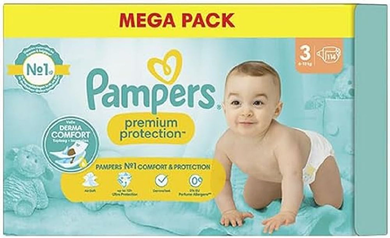 Pampers Premium Protection Maat 6, 74 Luiers, 13kg+, #1 voor comfort en bescherming voor de gevoelige huid