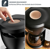 Tefal Incluo Filter-espressomachine, espressomachine Extreem eenvoudig in gebruik, geschikt voor rechts- en linkshandigen, automatische dekselopening, 1,25 l, 10 tot 15 kopjes, CM533811