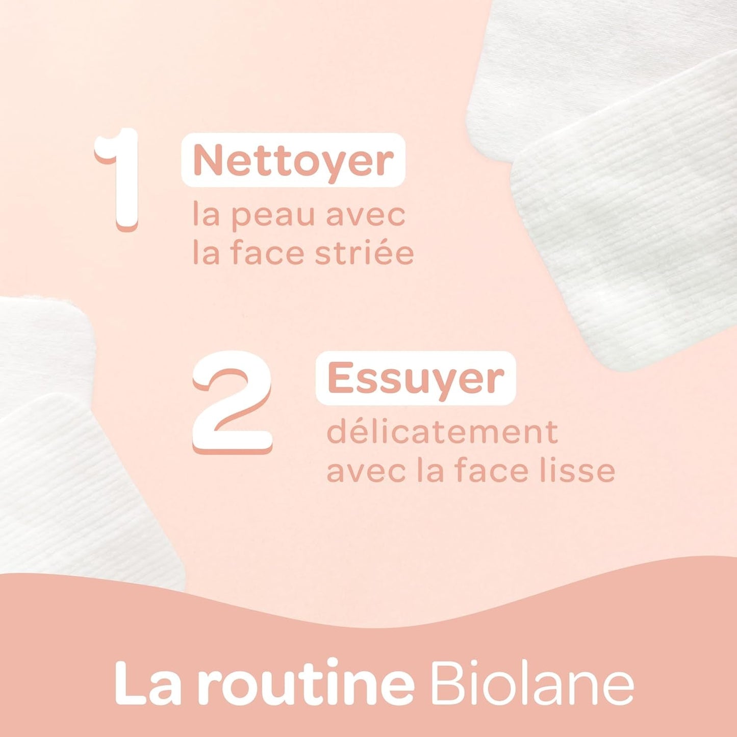 BIOLANE 12 Maxi Squares Wet Pads - Baby's - 100% Biologisch - 720 Katoen - voor de gevoelige huid - Verschoon- en Toiletartikelen - vanaf de geboorte - gemaakt in Frankrijk