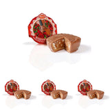 Reber Bites Chocolade- en Truffeltaart, cognactruffels op romige noga, omhuld met delicate Alpenmelkchocolade, 40 g (1 stuk)
