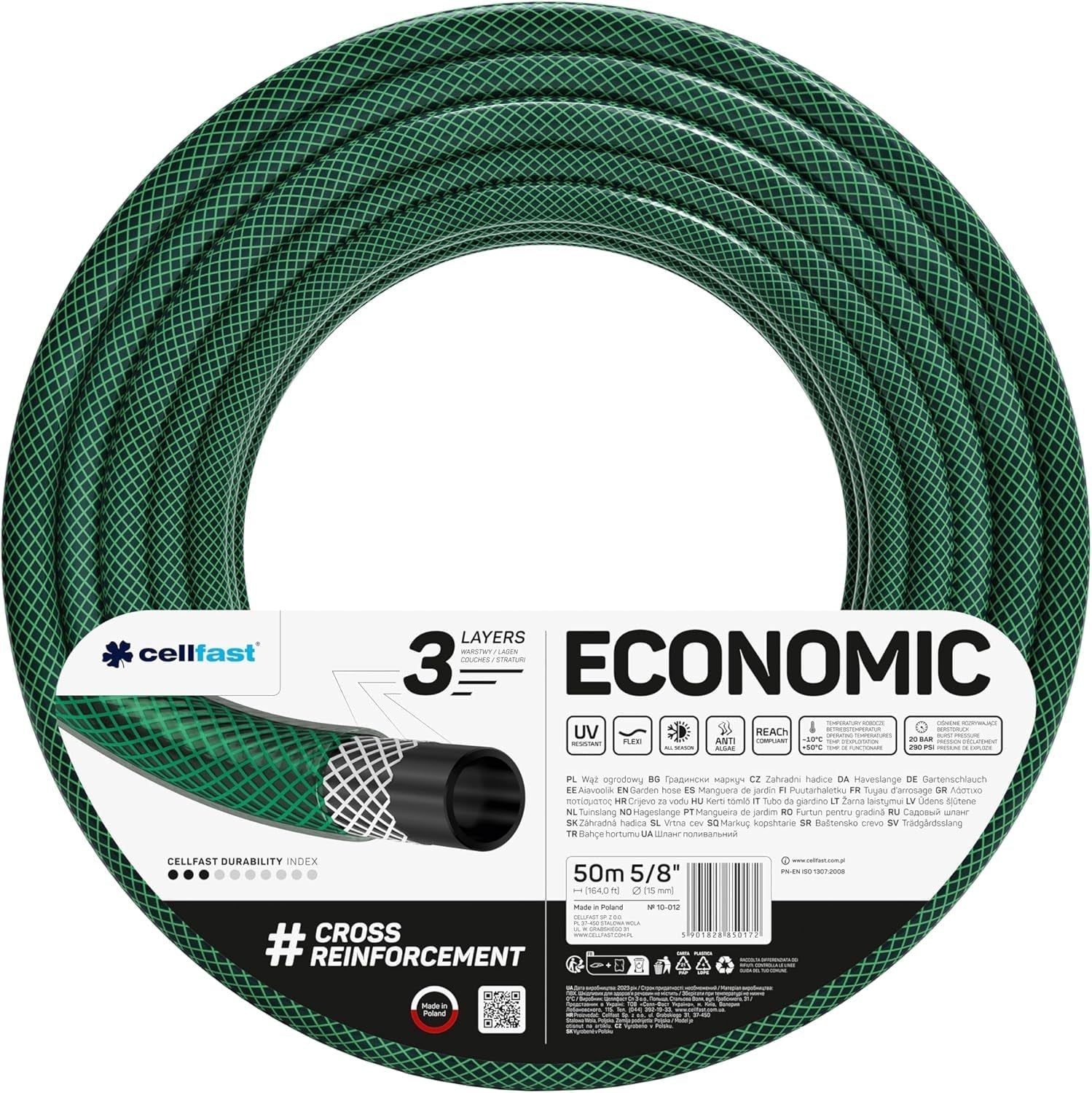 Tuinslang Cellfast ECONOMIC 20m, 5/8", 10-010
