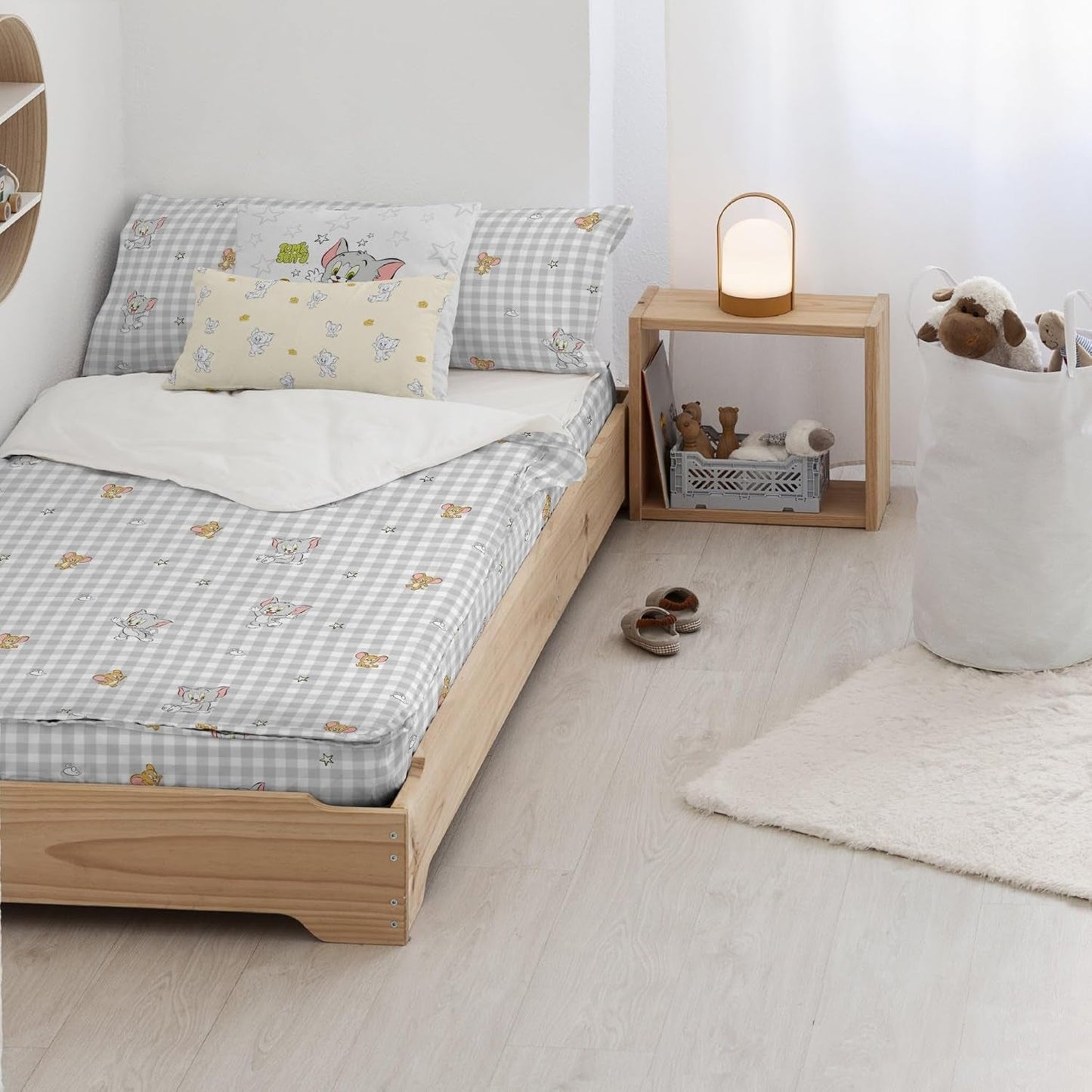 Nog niet Quilt 100% katoen, model Tom Jerry Vichy, voor 90 cm brede bedden (90 X 200 cm) Quilts en quilts Naty Shop Tom Jerry Vichy Compleet