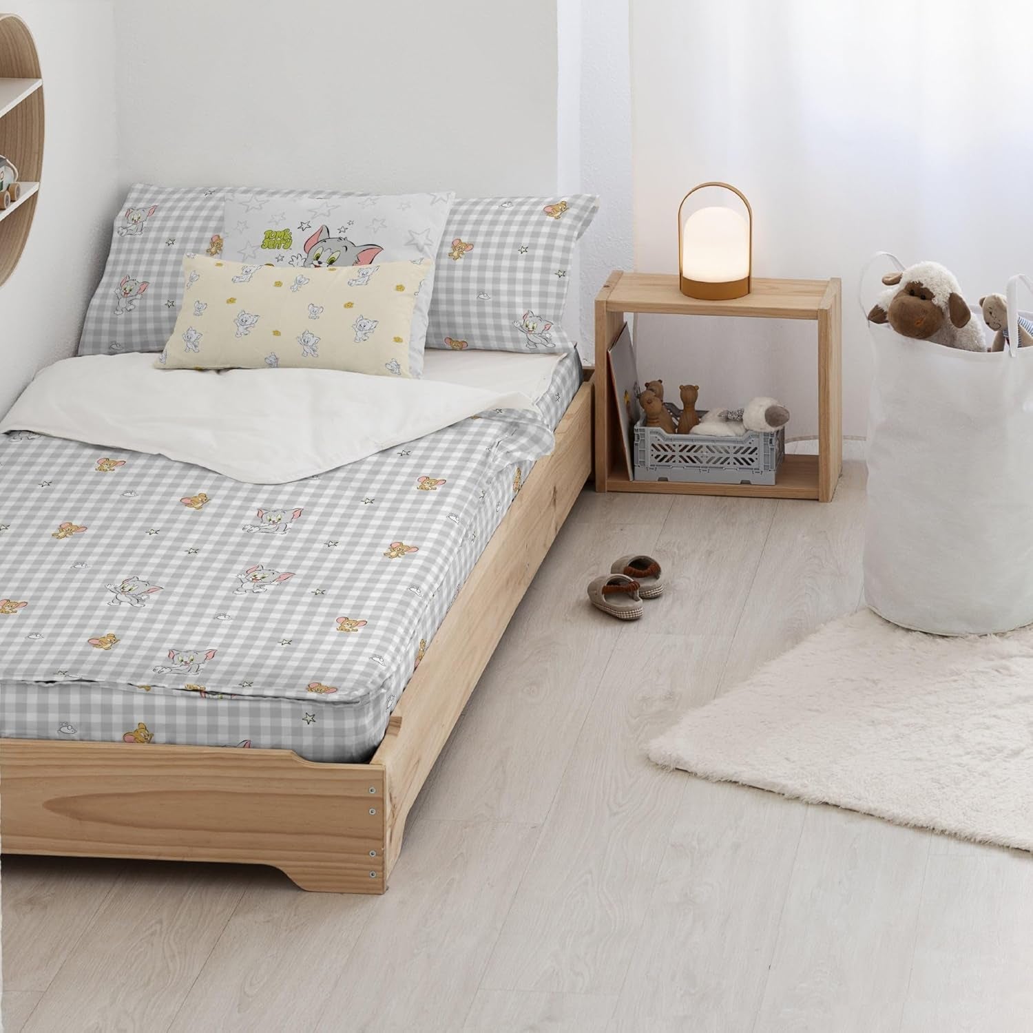 Nog niet Quilt 100% katoen, model Tom Jerry Vichy, voor 90 cm brede bedden (90 X 200 cm) Quilts en quilts Naty Shop Tom Jerry Vichy Compleet