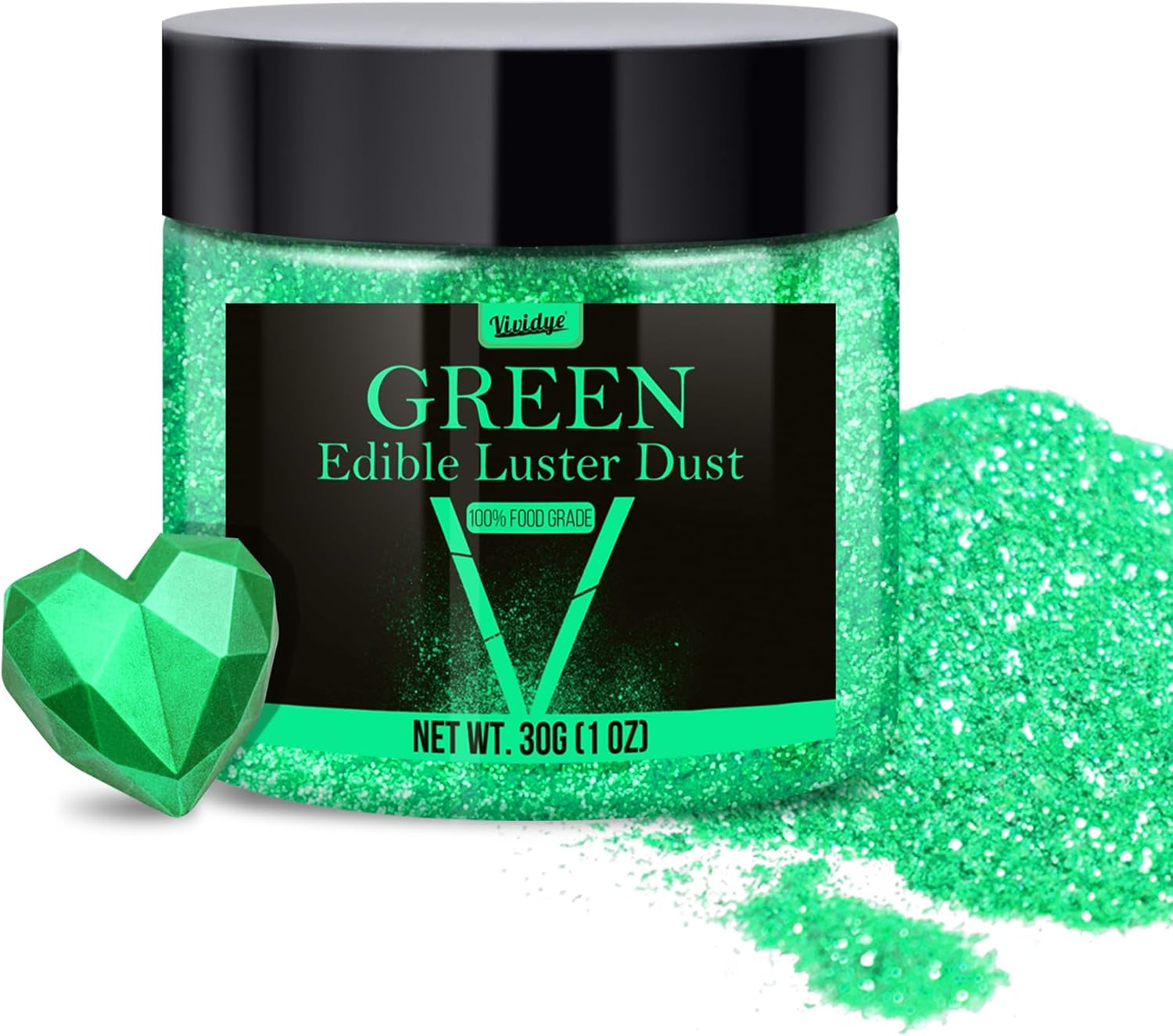 Eetbare glitterglitter - 4 kleuren eetbaar glitterpoeder, glitterpoeder voor drankjes, eten, gebak - eetbaar metallic kleurstofpoeder voor bakken, cocktails - 5G / fles