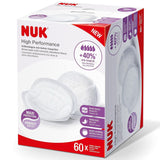 NUK High Performance Einweg-Stilleinlagen Met Sofort-Saugvlies | Einlagen Zum Stillen | Einzelververpakking | +40% meer zuigkracht | 60 Stück Accessoires voor babyvoeding en borstvoeding Naty Shop