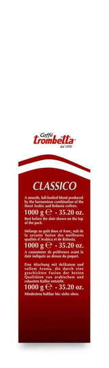 Caffè Trombetta Italiaanse Kaffee Geröstete Kaffeebohnen, klassiek. Een perfecte harmonie met aroma en kruiden - 1 kg