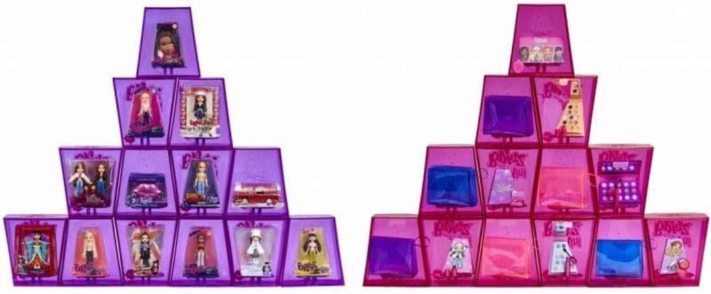 Bratz Miniverse MGA's Y2K Nostalgia Flashback Minis Limited Edition poppen - SURPRISE PACK - 2 Bratz Mini-poppen en vitrine - Geweldig cadeau voor kinderen en verzamelaars 6+