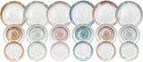 Sienna servies voor 6 personen, 18-delig, porselein, veelkleurig