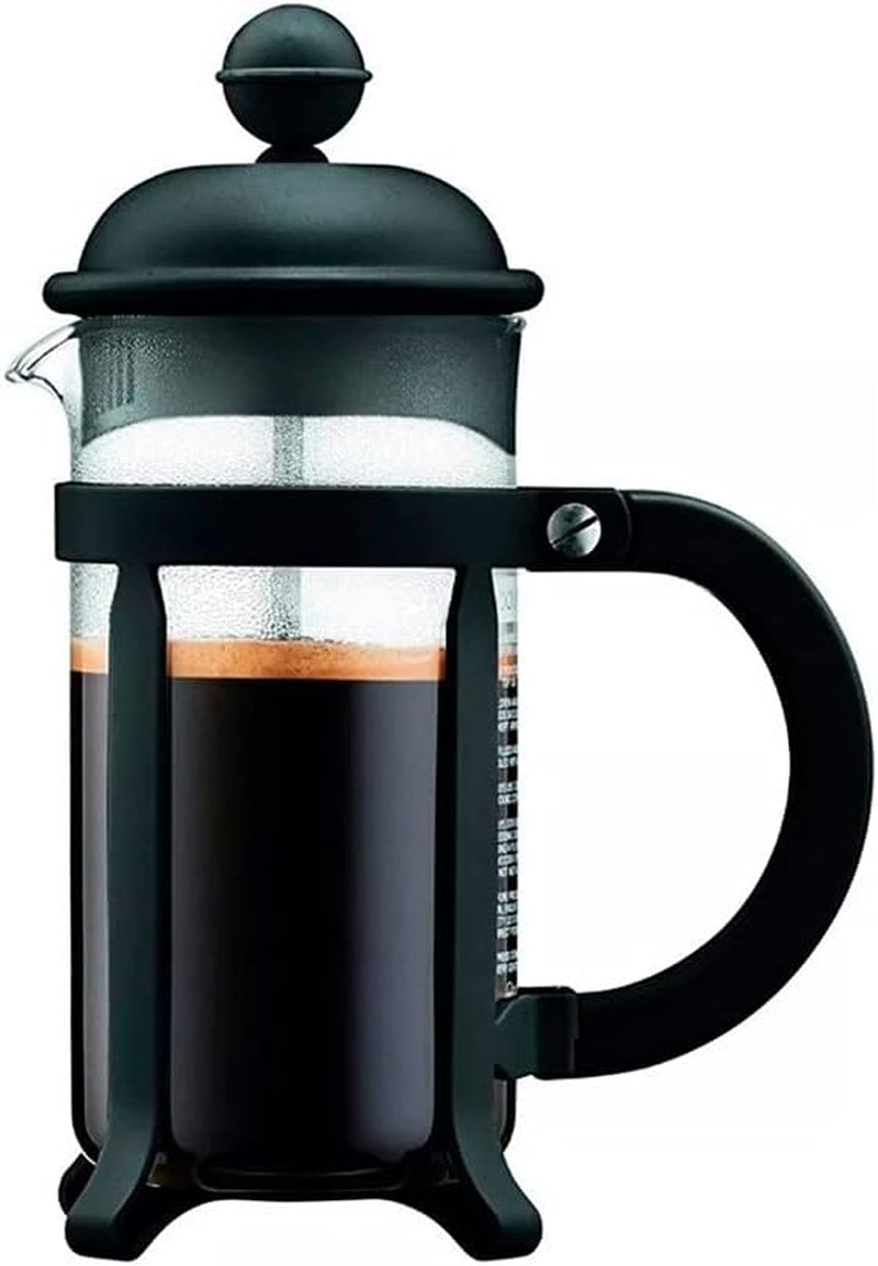 Bodum 1908-01 Java koffiezetapparaat, 8 kopjes, 1 L, meerlaags, zwart, 10,6 x 16,3 x 24,5 cm, 6 stuks