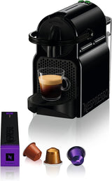 Nespresso capsule-espressomachine De'Longhi EN 80.B Inissia, hogedrukpomp en energiebesparende functie, automatische uitschakeling na 9 minuten, kopjesvolume voor espresso en lungo, watertank van 0,7 l, zwart