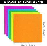 120 stuks cocktailservetten papieren servetten 2-laags feestaccessoires 6 kleuren