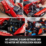 LEGO Technic Ferrari Daytona SP3 modelbouwset, schaal 1:8, rode supersportwagen, uitgebreid automodel, verzamelobject, ultiem autoconcept 42143 Bouwsets Bekijk de LEGO-Store