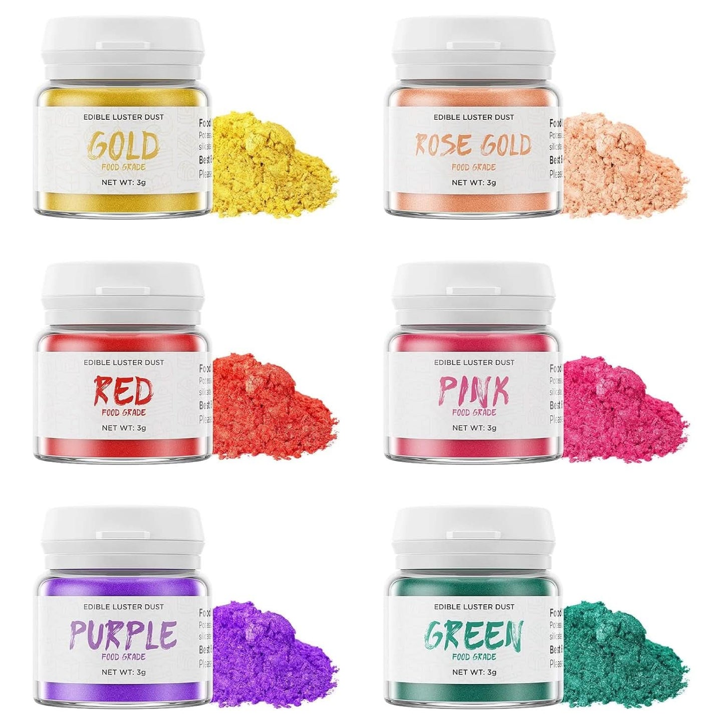 Eetbare glitters, 3 gram Naty Shop