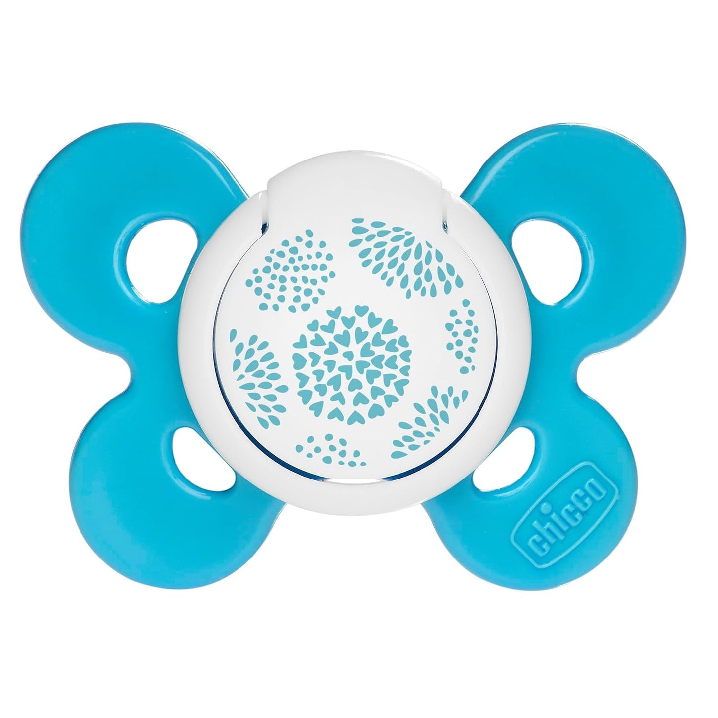 Chicco PhysioForma Comfort-fopspeen 6-16 maanden, 1 stuk, fopspeen met siliconen speen, ondersteunt de fysiologische ademhaling en bevordert een correcte orale ontwikkeling, blauw