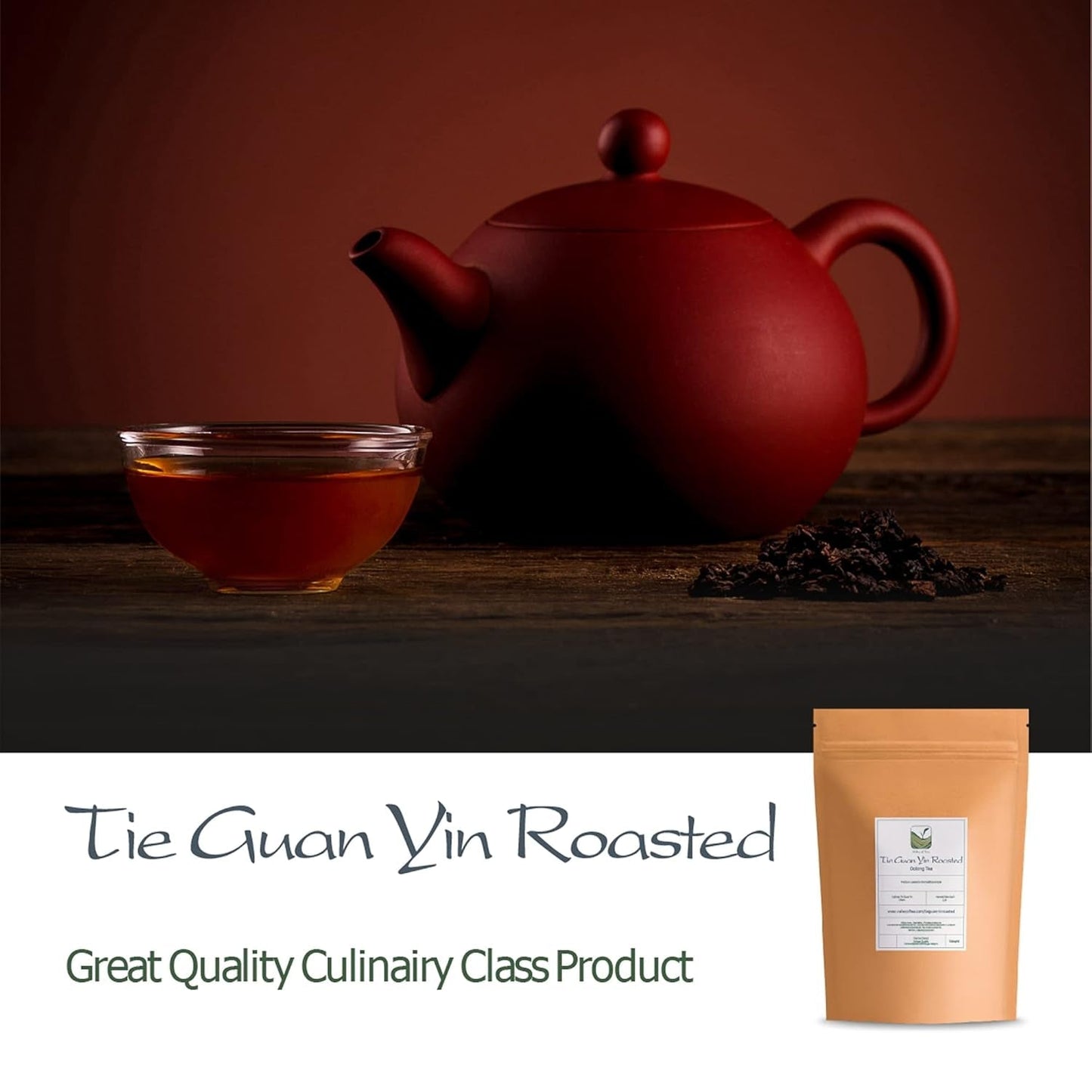 Tie Guan Yin Oolong Thee - Geroosterde Blauwe Thee Ti Kuan Yin China - Chinese Wu Long Thee Tieguanyin - Blauwe Thee Olongh Thee Olongo Thee