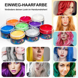 Tijdelijke groene haarverf - haarkleurwas, haarkleur voor mannen en vrouwen, natuurlijke haarpommade, kleurclip haarverfwas voor gekke feesthaarkleur (4,23 oz, groen) Naty Shop haarverf